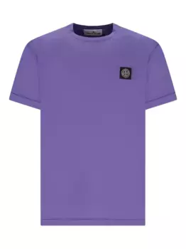 Футболка с нашивкой «Компас» Stone Island, фиолетовый