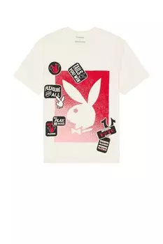 Футболка с нашивкой "Кролик Playboy" True Religion, solitary star