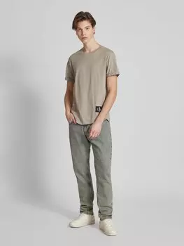 Футболка с нашивкой-лейблом Calvin Klein Jeans, бежевый