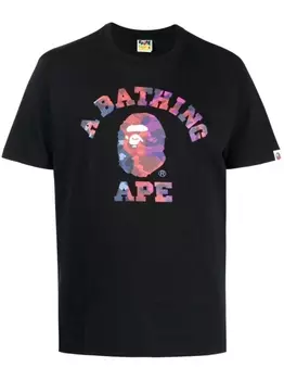 Футболка с нашивкой-логотипом A BATHING APE, черный