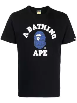 Футболка с нашивкой-логотипом A BATHING APE, черный