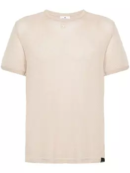 Футболка с нашивкой-логотипом Courrges, бежевый