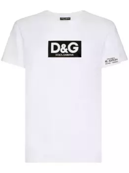 Футболка с нашивкой-логотипом DOLCE & GABBANA, белый