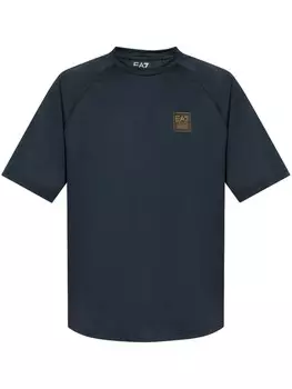 Футболка с нашивкой-логотипом Ea7 Emporio Armani, синий