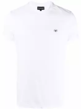 Футболка с нашивкой-логотипом EMPORIO ARMANI, белый