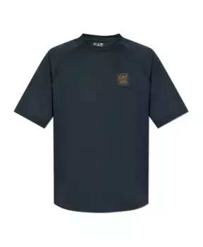 Футболка с нашивкой логотипом Emporio Armani Ea7, синий
