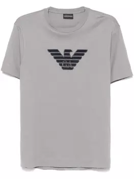 Футболка с нашивкой-логотипом Emporio Armani, серый