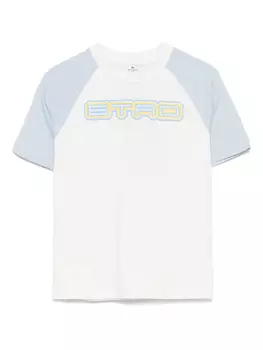 Футболка с нашивкой-логотипом ETRO KIDS, белый