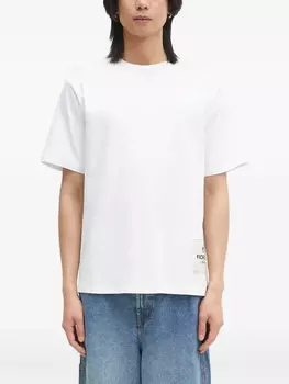 Футболка с нашивкой-логотипом Fiorucci, белый