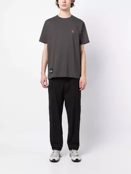 Футболка с нашивкой-логотипом izzue, серый