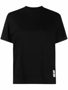Футболка с нашивкой-логотипом JIL SANDER, черный