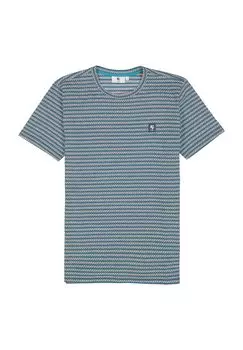 Футболка с нашивкой-логотипом, круглый вырез, мужская GARCIA, цвет Dark Moon