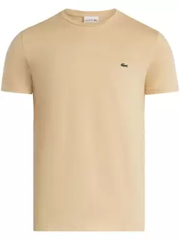 Футболка с нашивкой-логотипом Lacoste, бежевый