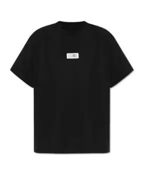 Футболка с нашивкой-логотипом Mm6 Maison Margiela, черный