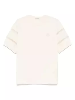 Футболка с нашивкой-логотипом Moncler, белый