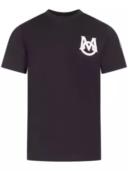 Футболка с нашивкой-логотипом MONCLER, черный