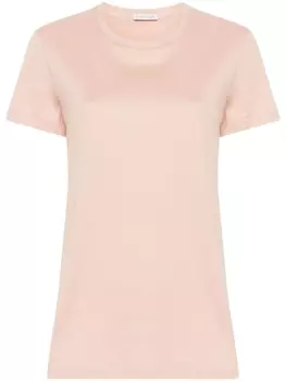 Футболка с нашивкой-логотипом Moncler, розовый