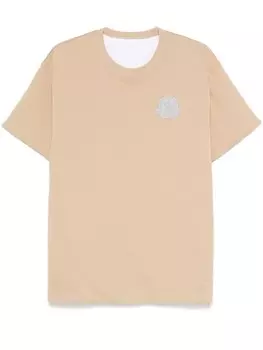 Футболка с нашивкой-логотипом Moncler, серый