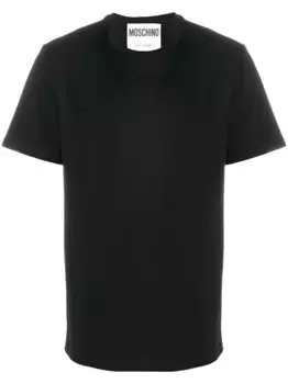 Футболка с нашивкой-логотипом Moschino, черный