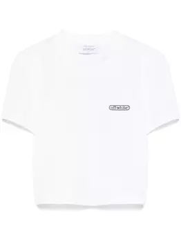Футболка с нашивкой-логотипом Off-White, белый
