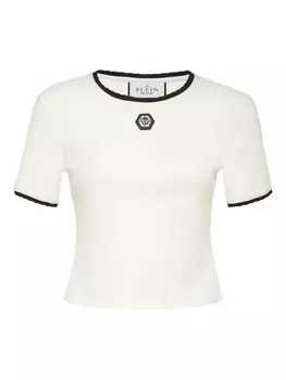Футболка с нашивкой-логотипом Philipp Plein, белый