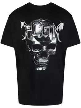 Футболка с нашивкой-логотипом Philipp Plein, черный