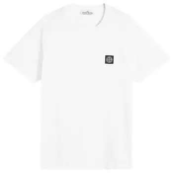 Футболка с нашивкой-логотипом Stone Island, белый