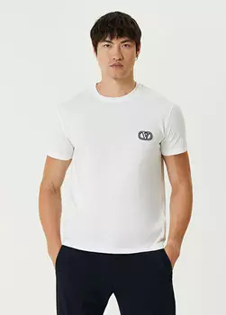 Футболка с нашивкой-логотипом Valentino, белый