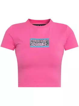 Футболка с нашивкой-логотипом Versace Jeans Couture, розовый
