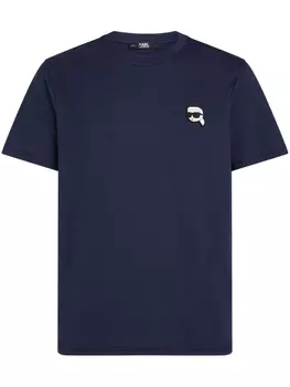 Футболка с нашивкой Mini Ikonik Karl 2.0 Karl Lagerfeld, синий