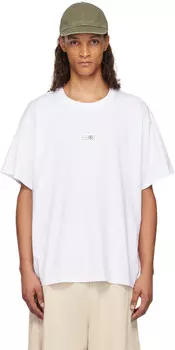 Футболка с нашивкой MM6 Maison Margiela, белый