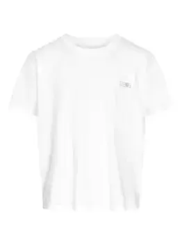 Футболка с нашивкой MM6 Maison Margiela, белый