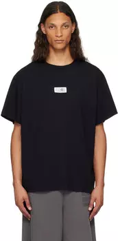 Футболка с нашивкой MM6 Maison Margiela, черный