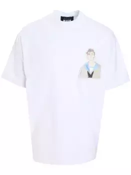 Футболка с нашивкой MSGM, белый