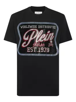 Футболка с нашивкой Plein Milan Philipp Plein, черный
