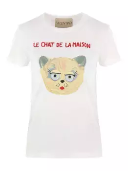 Футболка с нашивкой VALENTINO GARAVANI, белый