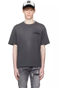 Футболка с нашивкой в виде банданы и принтом "Bleach" Amiri, черный