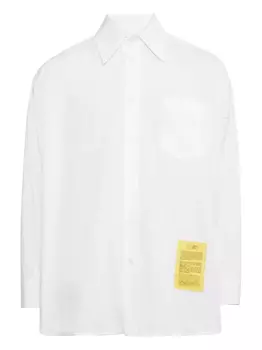 Футболка с нашивкой в виде цифр MM6 Maison Margiela, белый