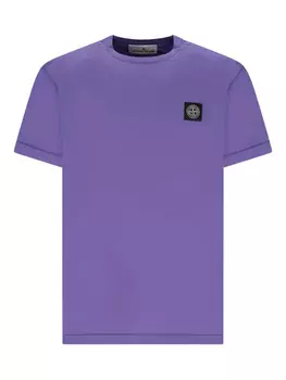 Футболка с нашивкой в виде компаса Stone Island, фиолетовый