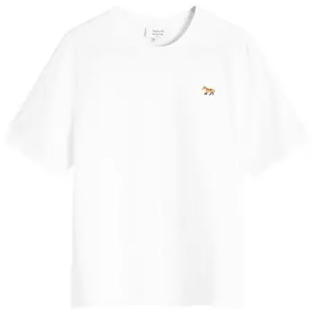 Футболка с нашивкой в виде лисенка Maison Kitsune, белый