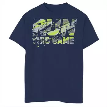 Футболка с неоновой аэрозольной краской для мальчиков 8–20 лет Run This Game Unbranded