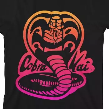 Футболка с неоновым логотипом Cobra Kai для мальчиков 8–20 лет Licensed Character