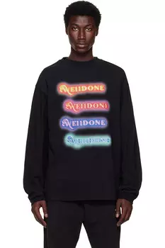 Футболка с неоновым логотипом We11Done, черный