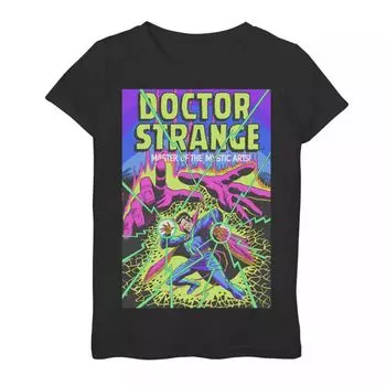 Футболка с неоновым рисунком для девочек 7–16 лет «Marvel Doctor Strange Mystic Arts» Marvel