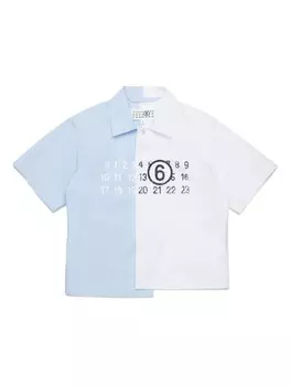 Футболка с номерами MM6 Maison Margiela Kids, белый