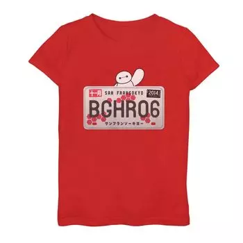 Футболка с номерным знаком Disney's Big Hero 6 Baymax для девочек 7–16 лет Licensed Character