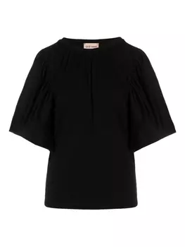 Футболка с объемными плечами LE TWINS, черный