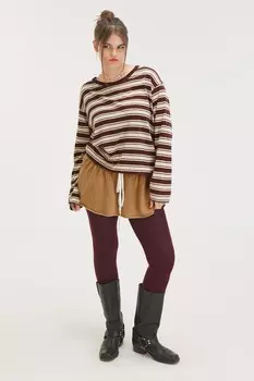 Футболка с объемными рукавами Monki, красный