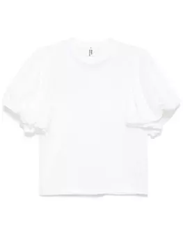 Футболка с объемными рукавами Noir Kei Ninomiya, белый