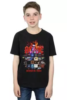 Футболка с обложкой альбома In Rock We Trust AC/DC, черный
